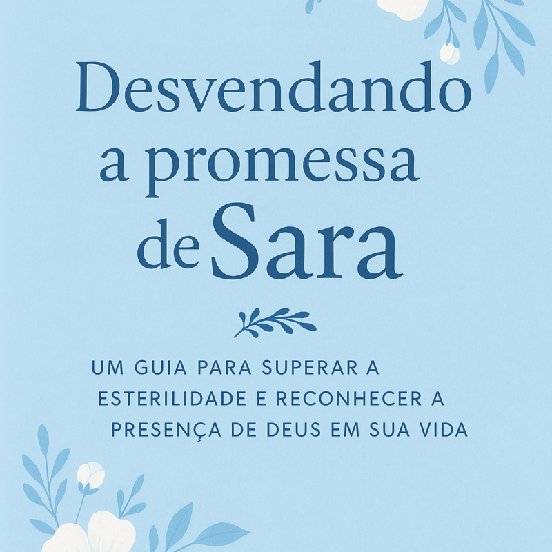 capa Desvendando a Promessa de Sara: Um Manual para Superar a Esterilidade e Reconhecer a Presença de Deus