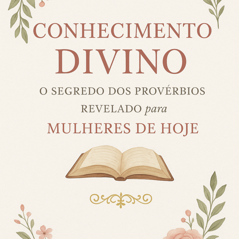 capa “Conhecimento Divino: O Segredo dos Provérbios Revelado para Mulheres de Hoje”