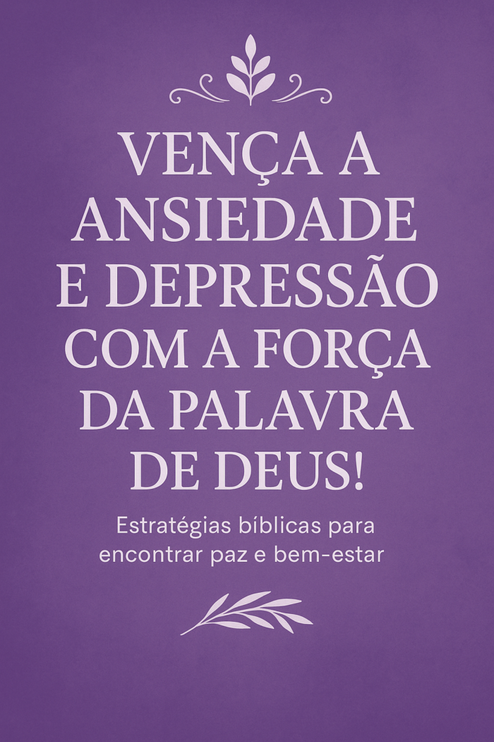 Vencendo a Ansiedade e Depressão com a Força da Palavra de Deus